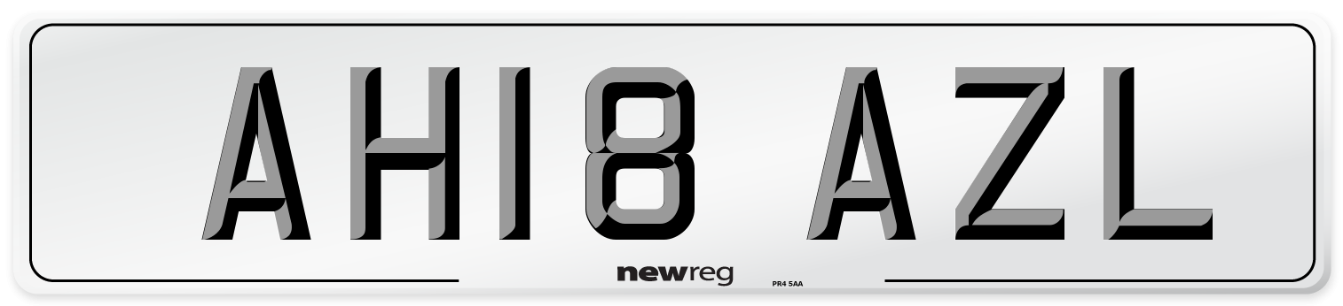 AH18 AZL Number Plate from New Reg